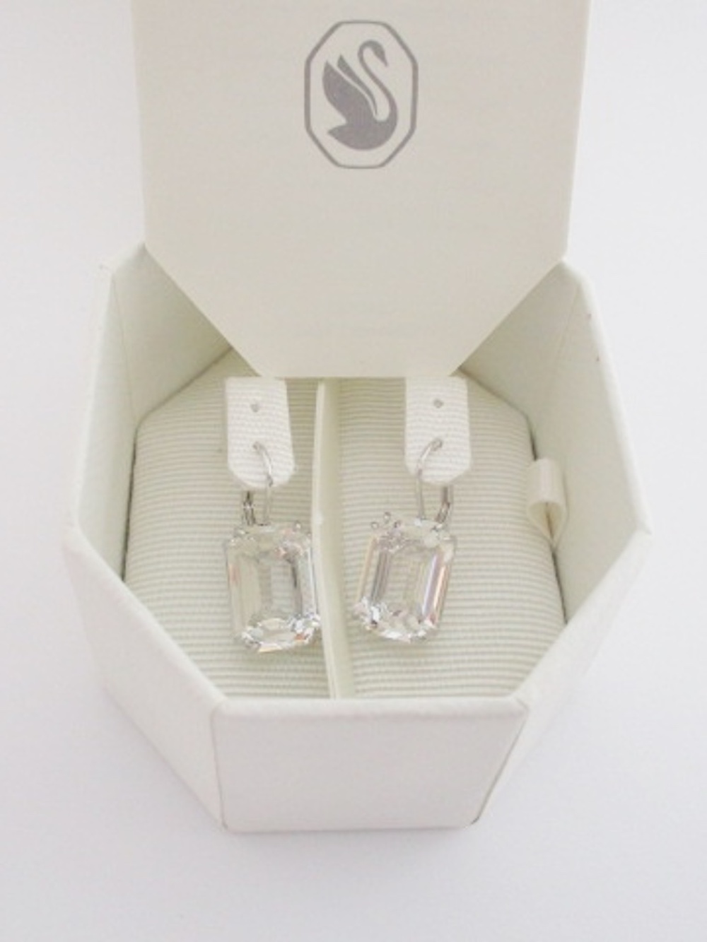 SWAROVSKI - Octagon Crystal Drop Earrings